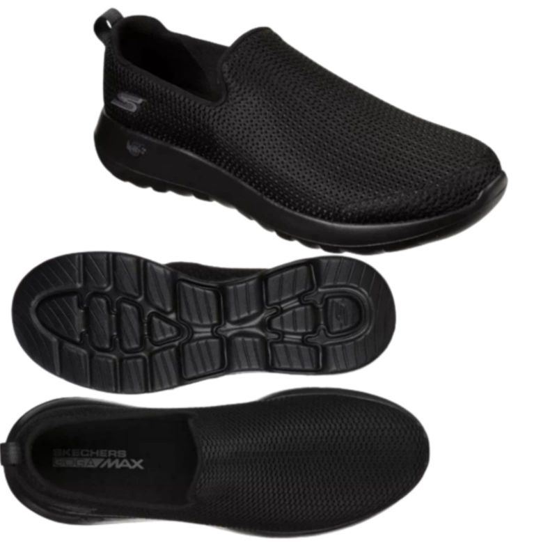 Sepatu slip on sneakers pria wanita full black sol ringan phylon terlaris termurah bisa COD