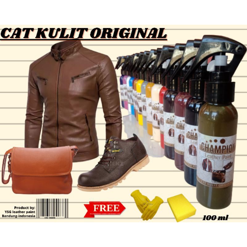 cat kulit asli warna hijau army isi 100 ml,cat jaket kulit,cat sepatu kulit,cat tas kulit dll