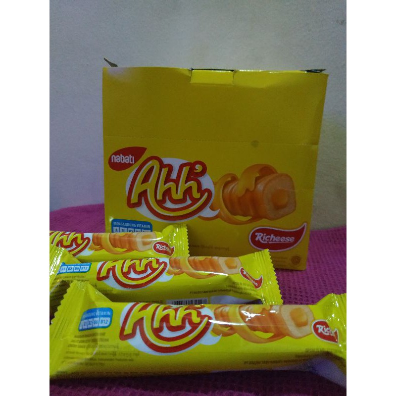 

Snack nabati Ahh varian keju 5gr x 20 biji