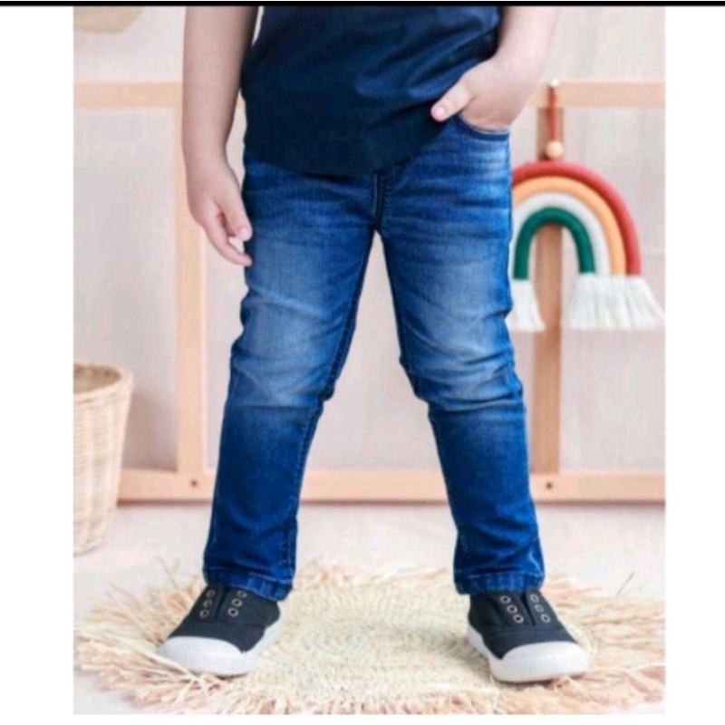 celana jeans pensil anak laki laki tanggung usia 9~13 tahun