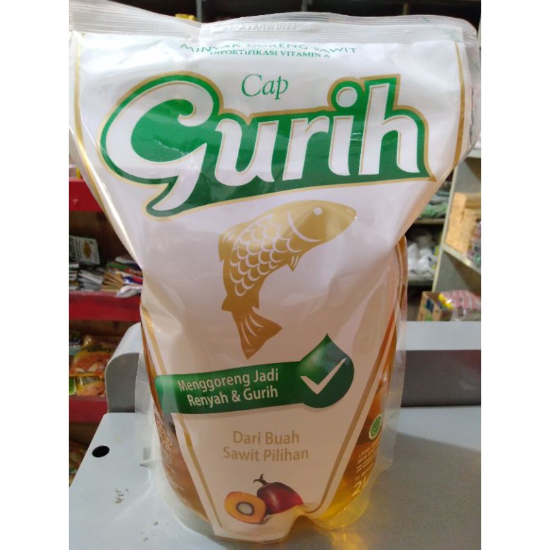 

Minyak goreng kemasasan 2liter merk Gurih