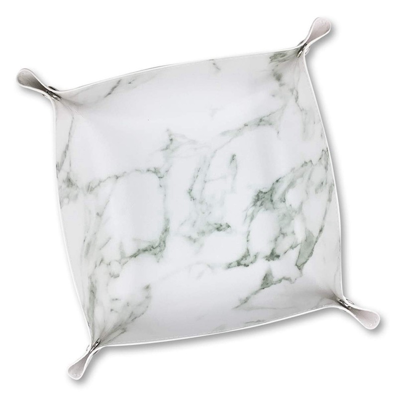 Leather Valet Tray Organizer Nightstand Desktop Dresser Jewelry Catchall Tr Shopee Indonesia