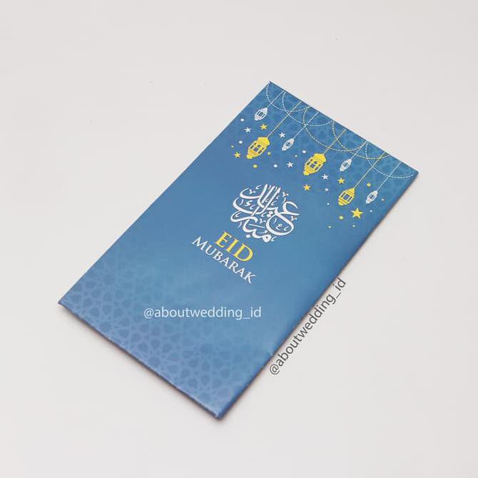 

Produk Unggulan Angpao Lebaran Eid Mubarak Biru Isi 6, Amplop Angpau Idul Fitri