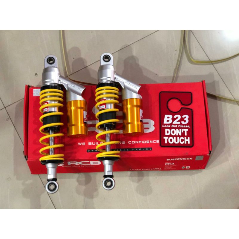 shock rcb eb2 335mm bebek tabung non klik racingboy racing boy suspension eb-2 kuning