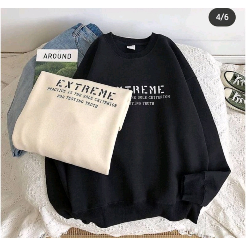 EXTREME SWEATER CREWNECK OBLONG WANITA
