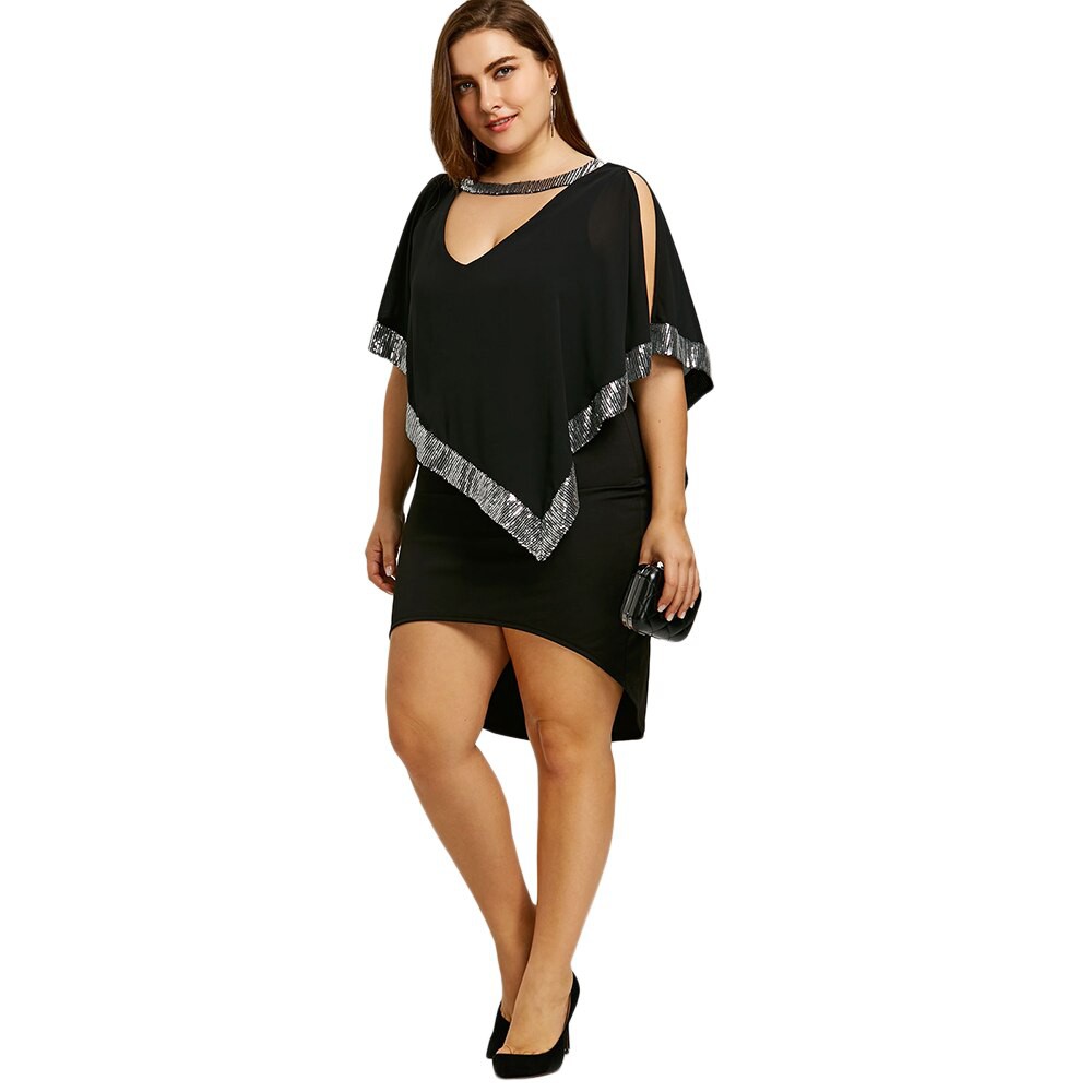 split sleeve dress plus size