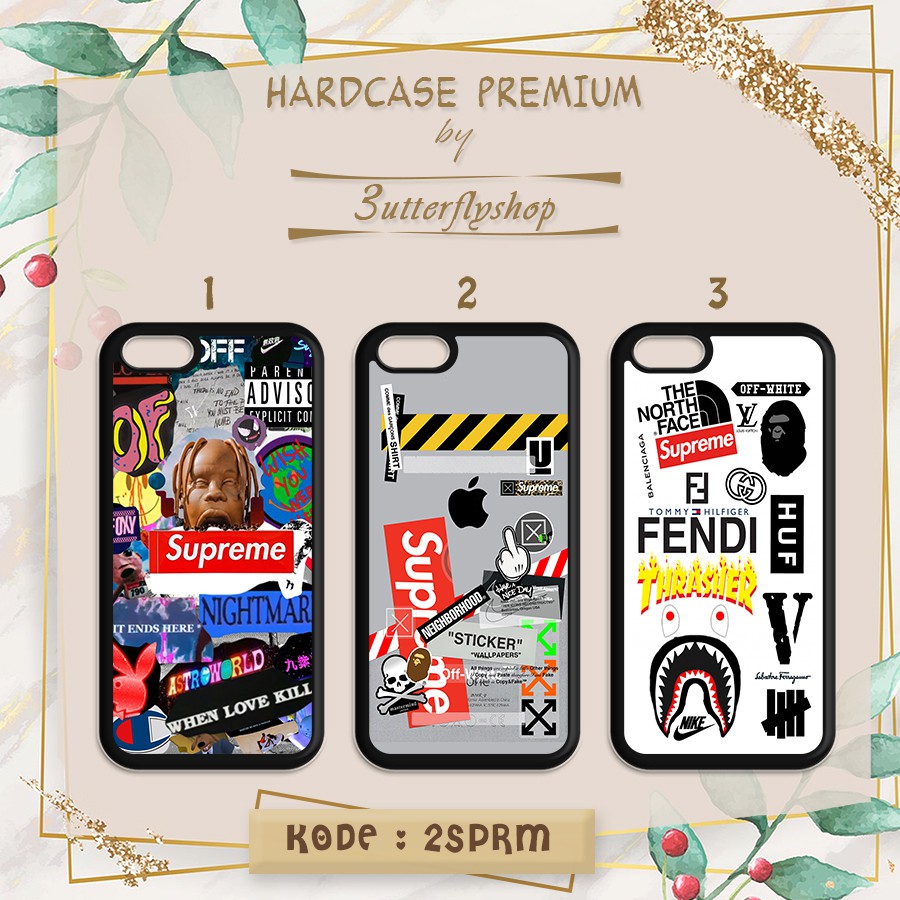 [HARDCASE] Supre case Oppo Vivo Realme Redmi Xiaomi Samsung Iphone