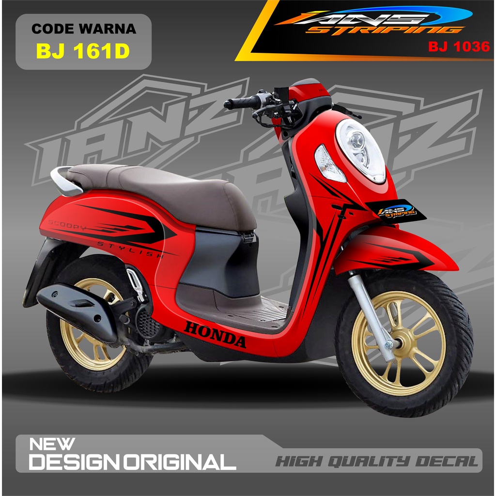 DECAL STIKER SCOOPY FULL BLOK MOTOR / STICKER DECAL  HONDA SCOOPY FULL BODY / STICKER VARIASI SCOOPY TERBARU  / STICKER SCOOPY