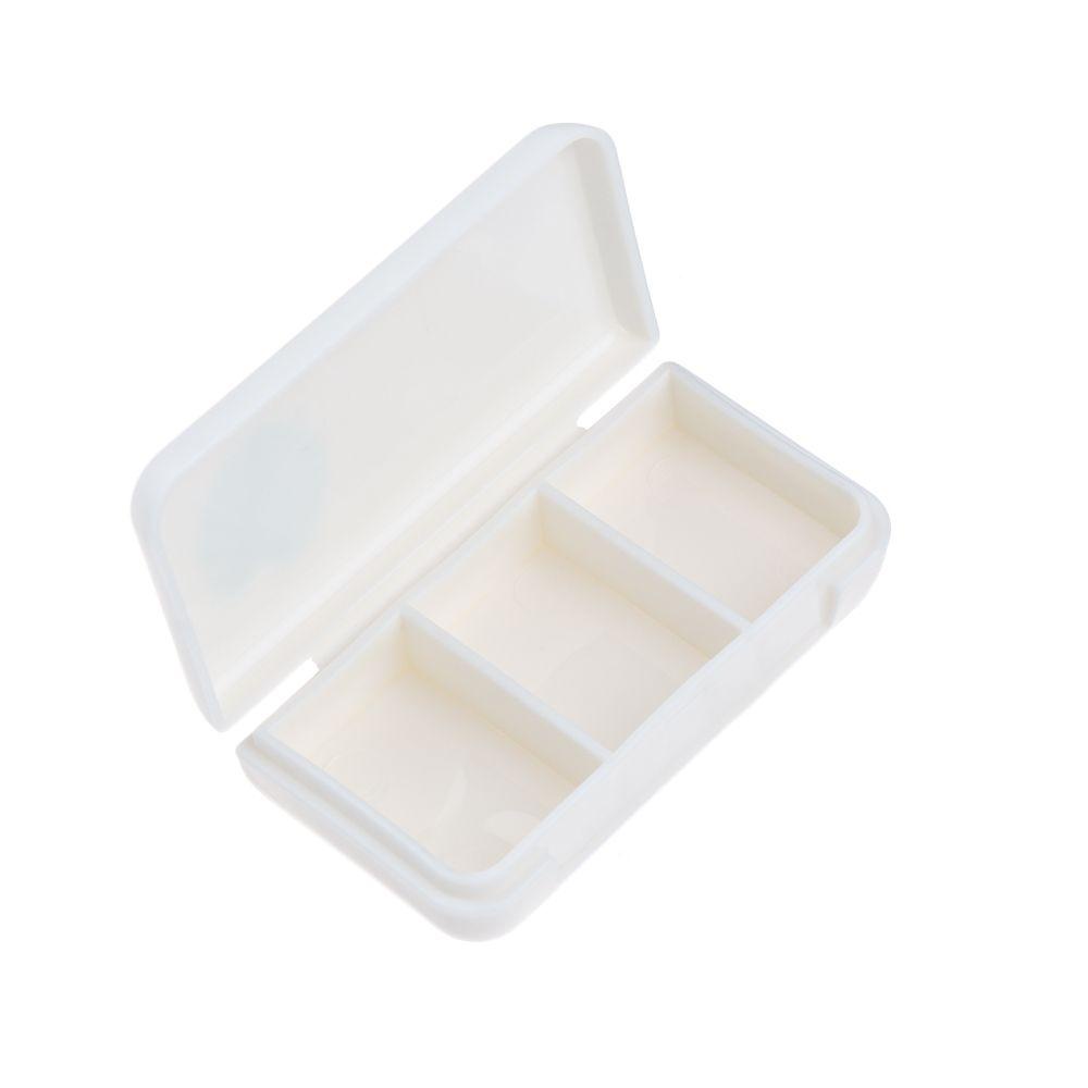 Preva 3grid Pill Case Kotak Organizer Penyimpanan Pil Tablet Mini Portable
