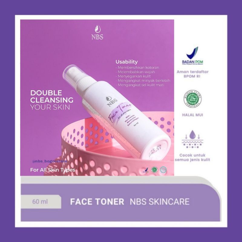 NBS SKINCARE TONER GLOWING LEMBAB AMAN BUMIL BUSUI BPOM