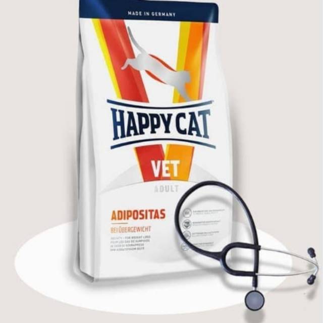 Happy Cat Vet Diet Adipositas 1 kg makanan untuk kucing kegemukan