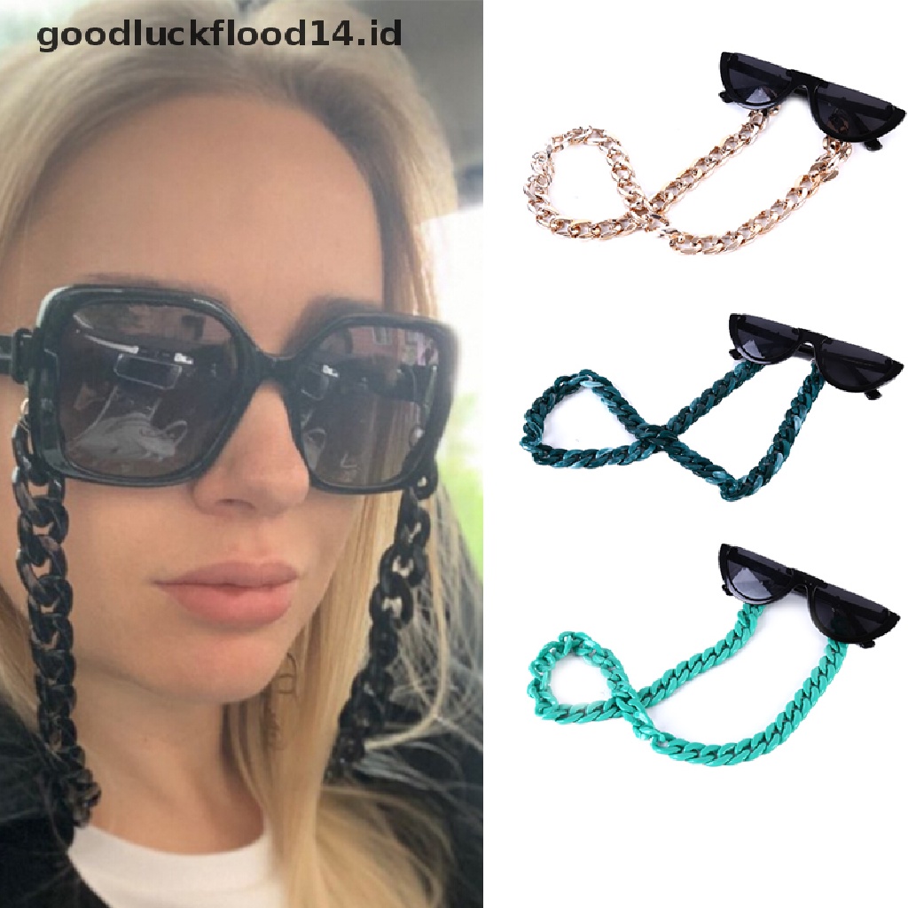 [OOID] Acrylic Glasses Spectacles Eyewear Chain Holder Cord Lanyard Necklace 66cm New ID