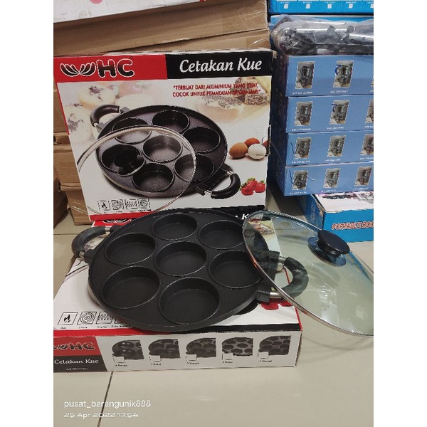 HC Cetakan Kue 7 Lubang / Cetakan Kue Cubit / Cetakan Pan Cake
