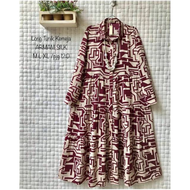 Long tunik Armani silk by kamari