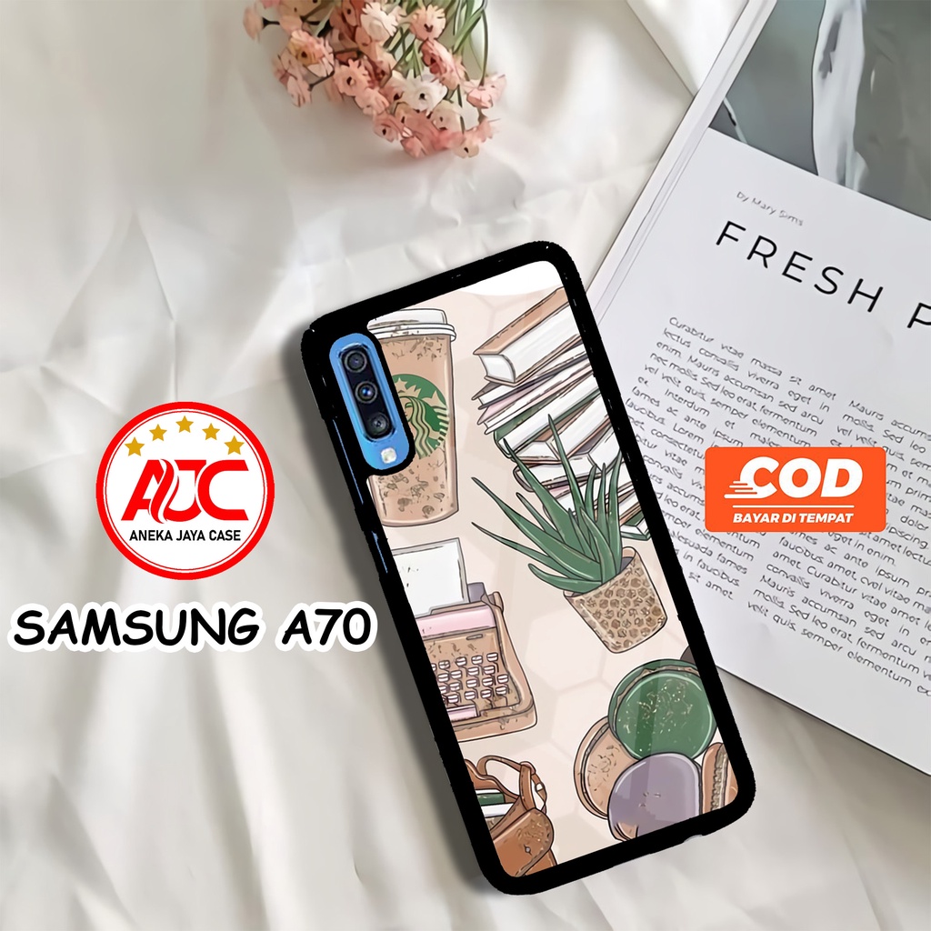 Case SAMSUNG A70 Casing SAMSUNG A70 Motif STARBUCKS Aneka case Casing aero Sofcase Case hp Casing hp