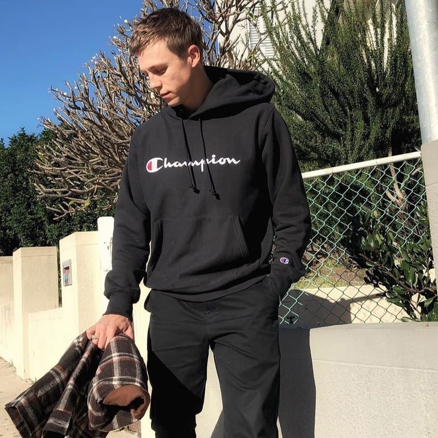 Hoodie Champion Original Japan market full tag dan barcode unisex BNIP Code C3-J117