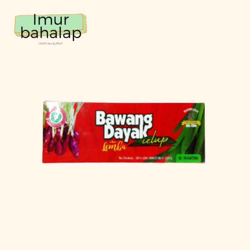 

Teh Bawang Dayak Celup Obat Herbal berbagai penyakit Ramuan obat herbal dari Kalteng