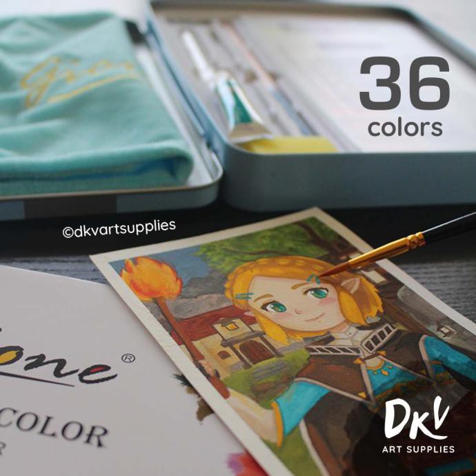 

GIORGIONE 36 WARNA COLORS SOLID WATERCOLOR CAT AIR BOX SET - BIRU MUDA, TANPA BONUS