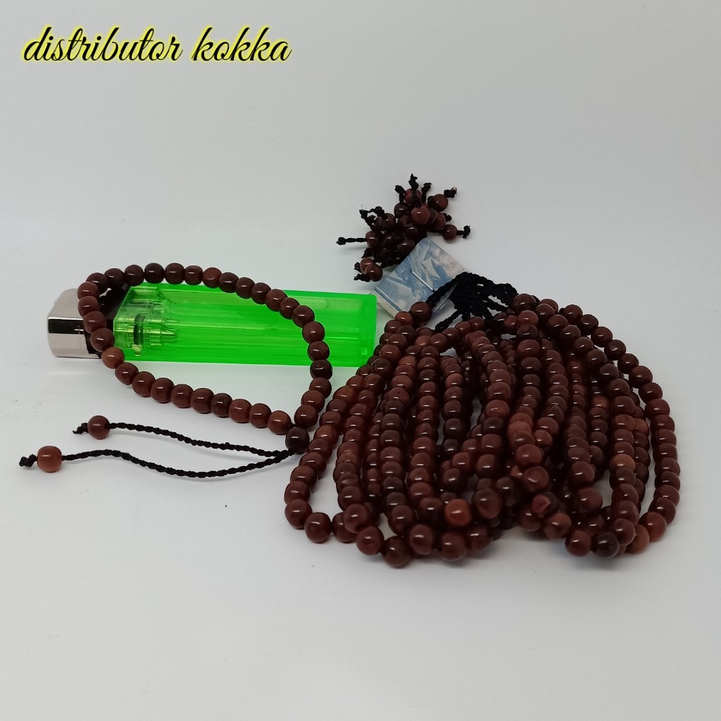 ( SUPER MURAH ) Paket hemat 10 pcs gelang tasbih Kokka kaukah merica coklat