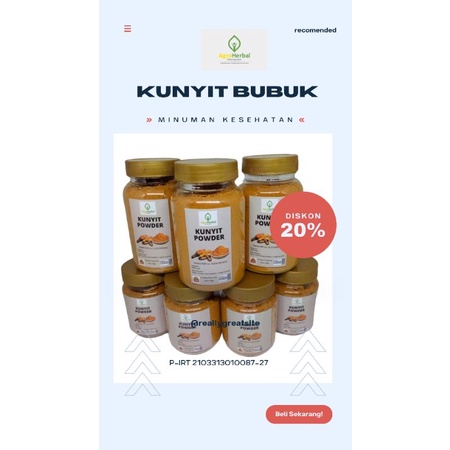 

KUNYIT BUBUK AHK Original 70gr