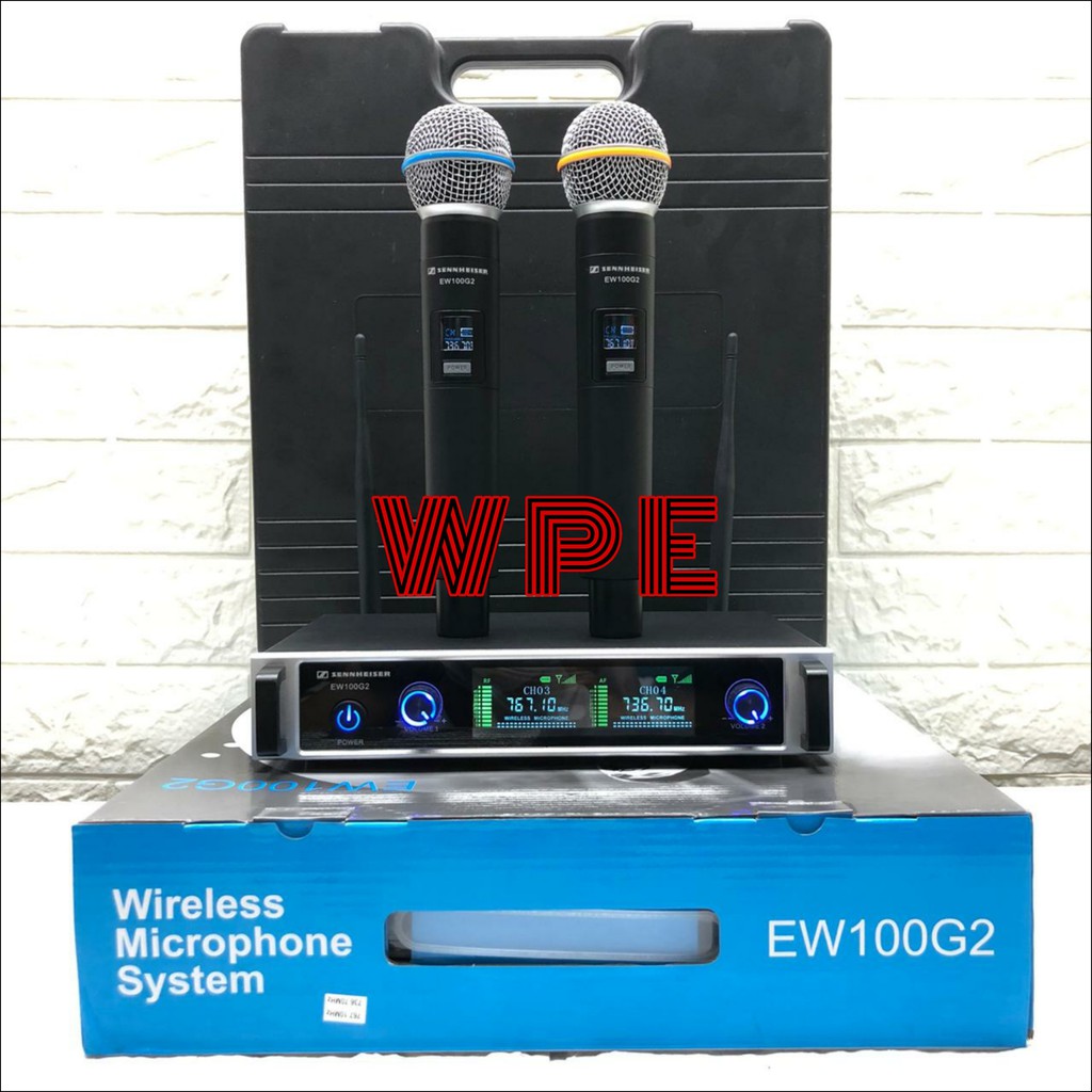 Mic Wireless SENNHEISER EW 100G2 EW100G2 EW100 G2 Free Koper Handheld