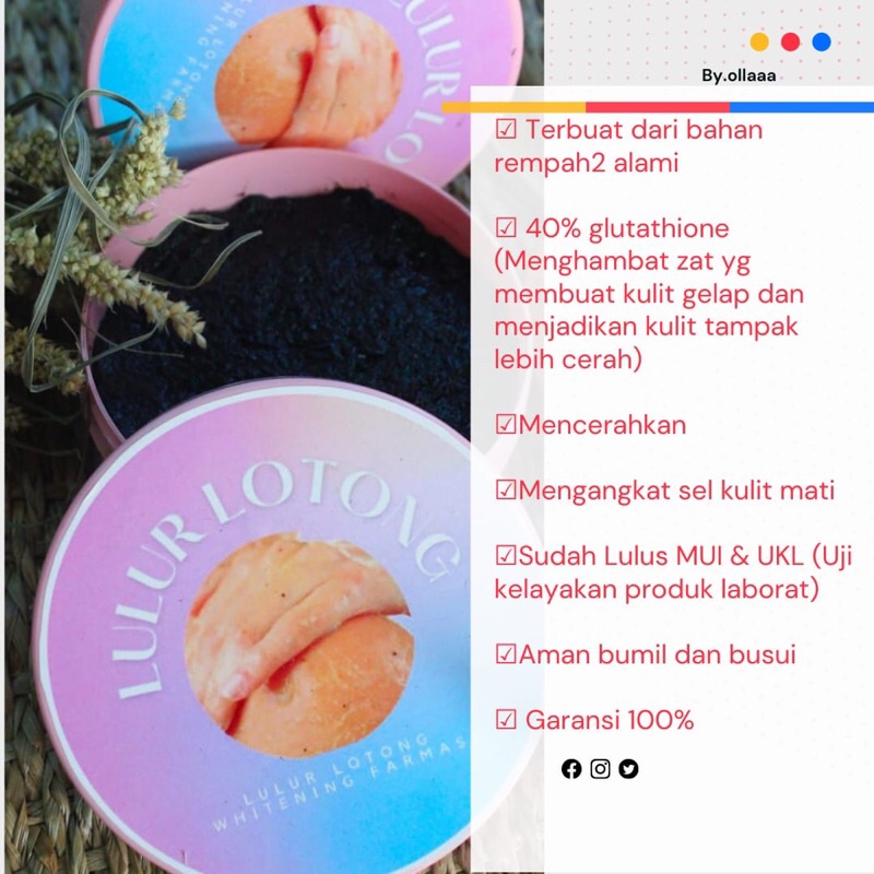 LULUR LOTONG | LULUR BEDDA LOTONG FARMASI