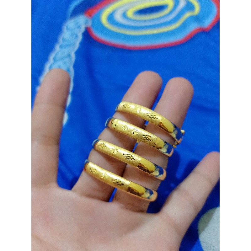 GELANG BANGKOK ANAK PERAK 925 LAPIS MAS 24K