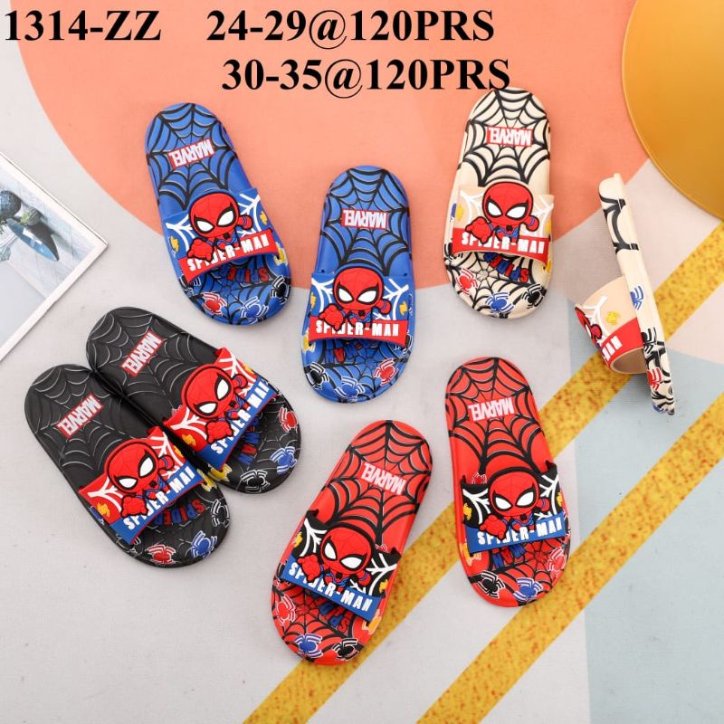 SANDAL KARET JELLY ANAK KARAKTER Spiderman IMPORT