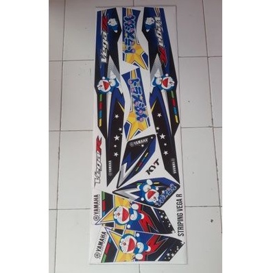 striping variasi lis sticker Vega R lama striping vega r lama doraemon