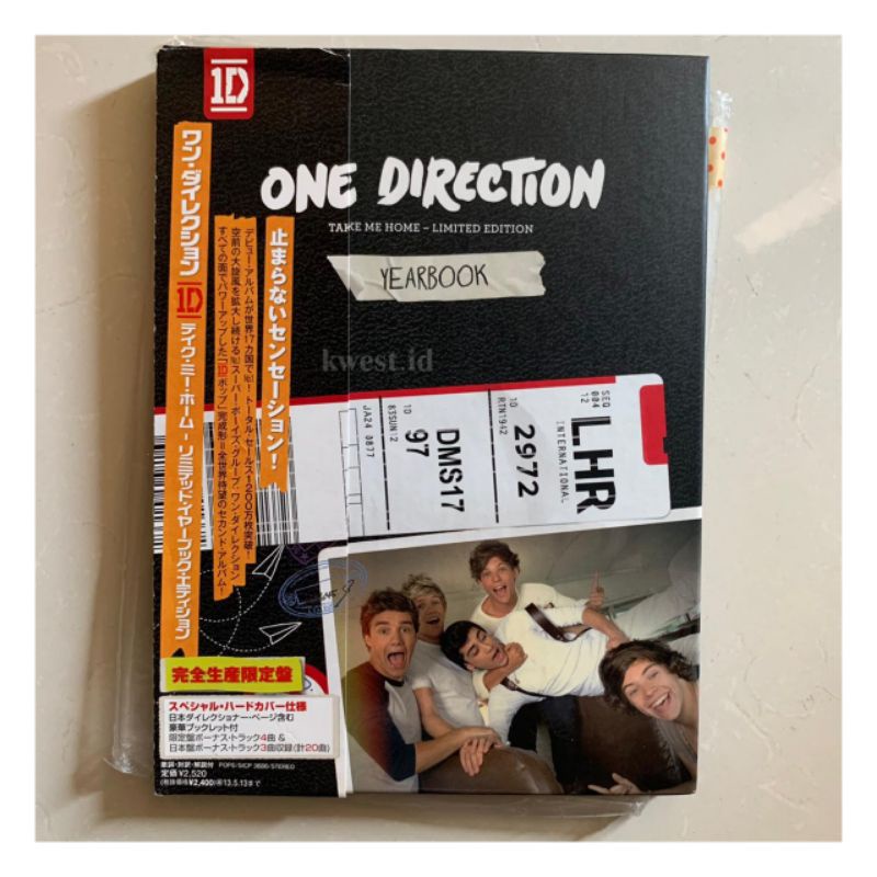CD Album One Direction 'Take Me Home' Yearbook Japanese Limited Edition, Harry styles Zayn Malik Lia