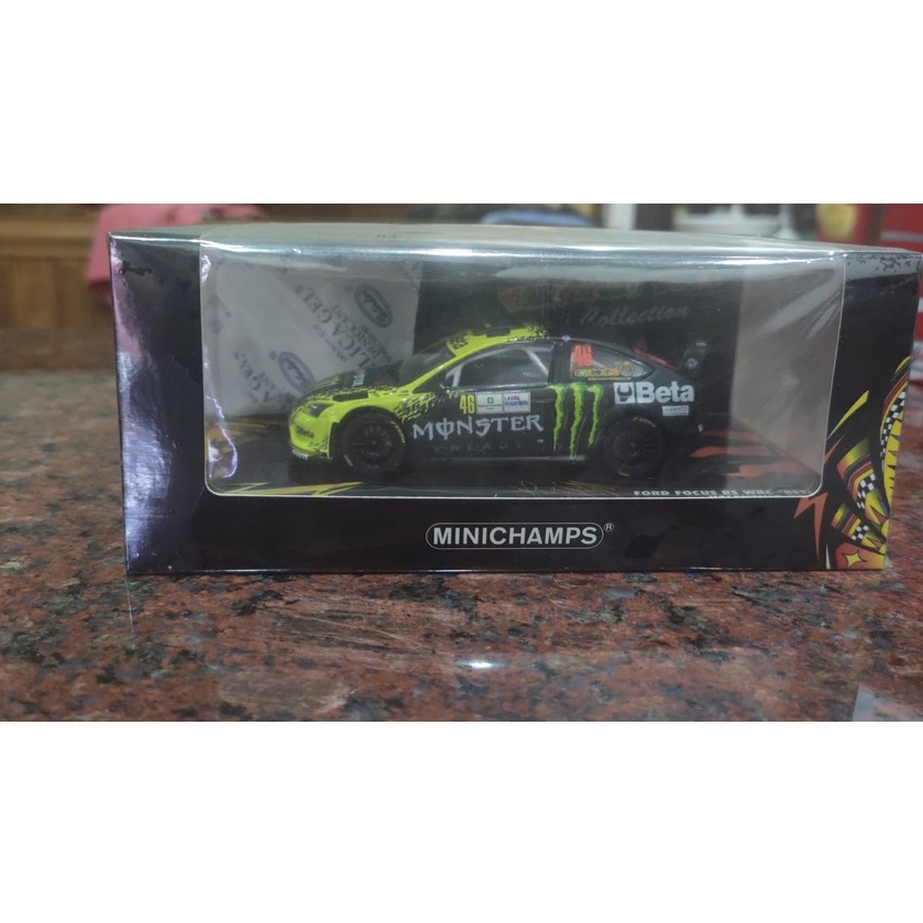 MINICHAMPS 1/43 valentino rossi Model Car Rally Ford Focus Monza 2009
