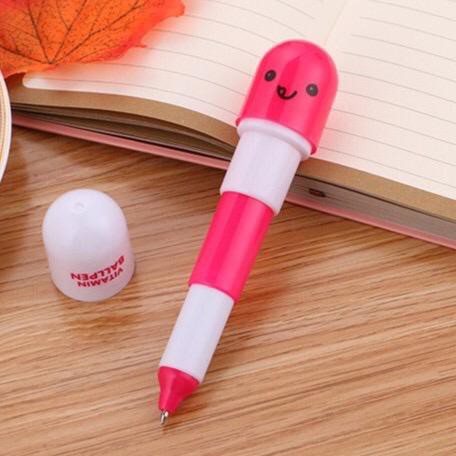 [BAYAR DI TEMPAT] Pulpen Kapsul Smile Souvenir Warna Warni