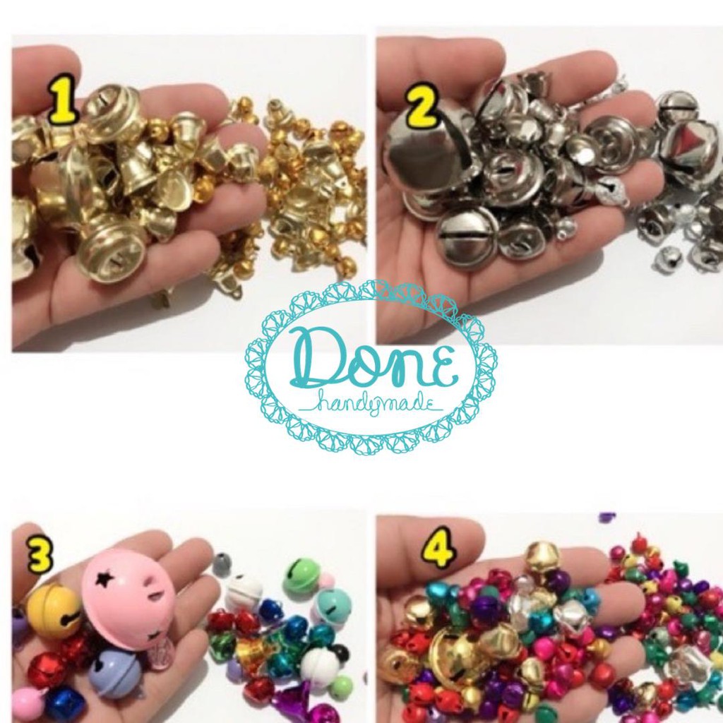 aneka lonceng bel kecil klintingan khusus craft lonceng charm beads