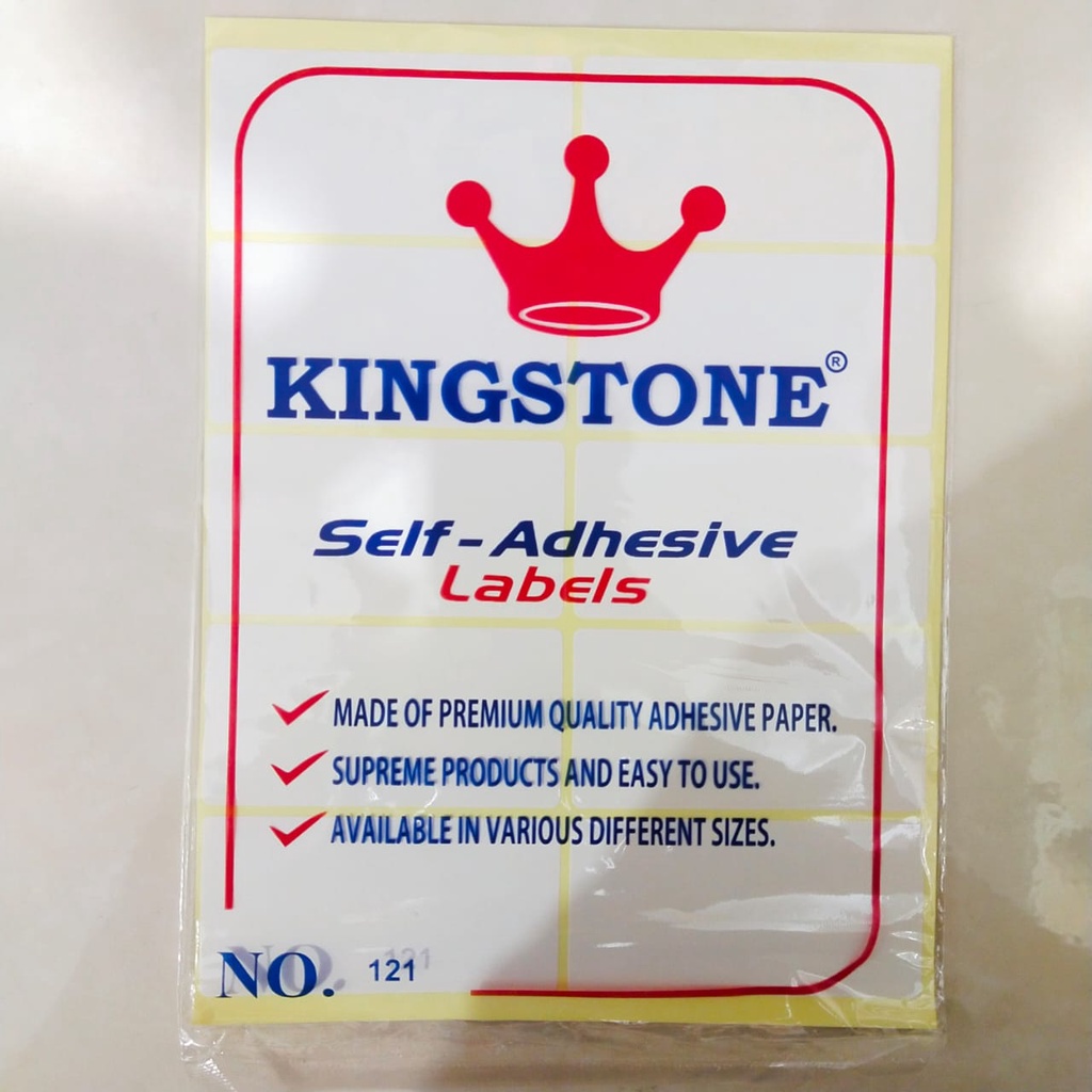 Label Harga KINGSTONE NO. 121 - 38 X 75MM