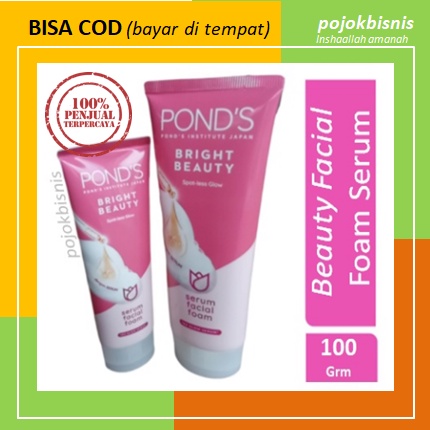 PONDS FACIAL FOAM BRIGHT BEAUTY / FACIAL WASH / SABUN MUKA / SABUN CUCI MUKA 100gram