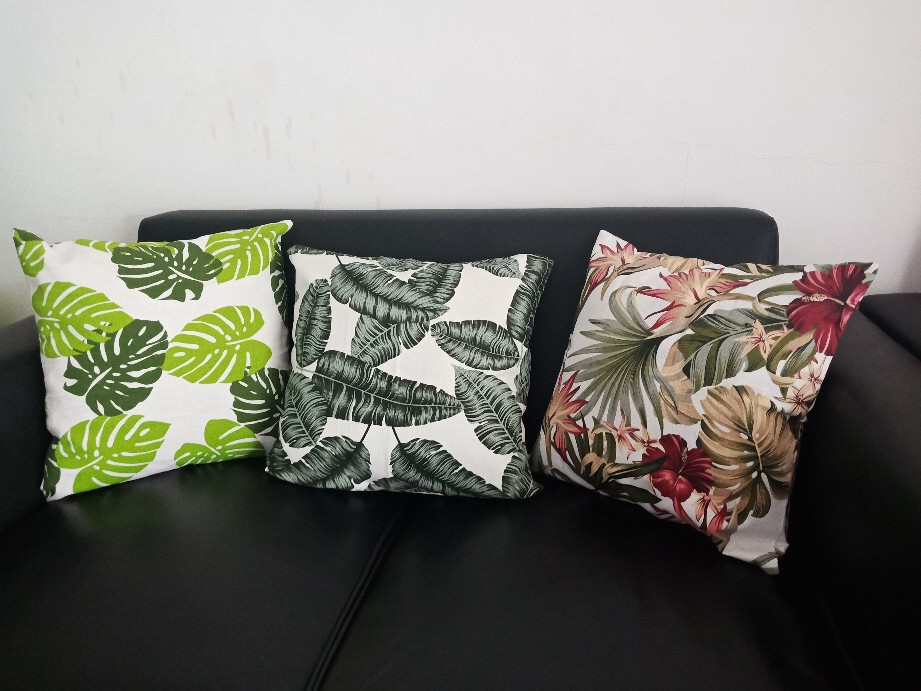 Sarung Bantal Sofa 40x40cm Kanvas Premium Tebal Sarung Bantal Kursi Sofa 45x45 Motif Elegan Murah