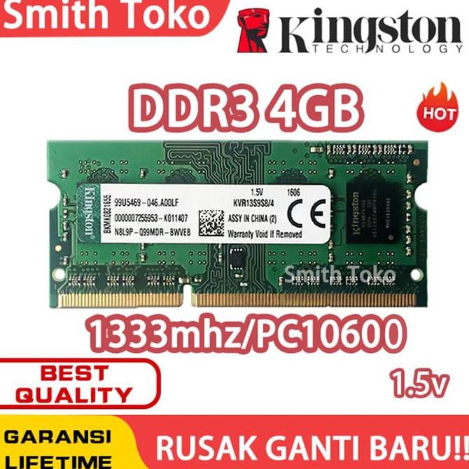 Ram laptop kingston SODIMM 4GB DDR3 DDR3-1333 4G sodim ram