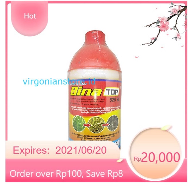 Jual Terbaru Obat Rumput Bina Top Sl Liter Pembasmi Rumput Sistemik Sl Shopee