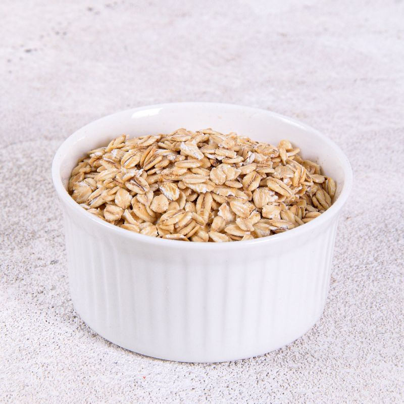 Rolled Oat oatmeal wholegrain Gandum Utuh Kasar 500 gr Natural Premium Alami