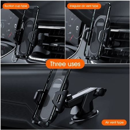 Licheers Sucker Car Phone Holder Clip Mobile Phone Holder Stand in Car