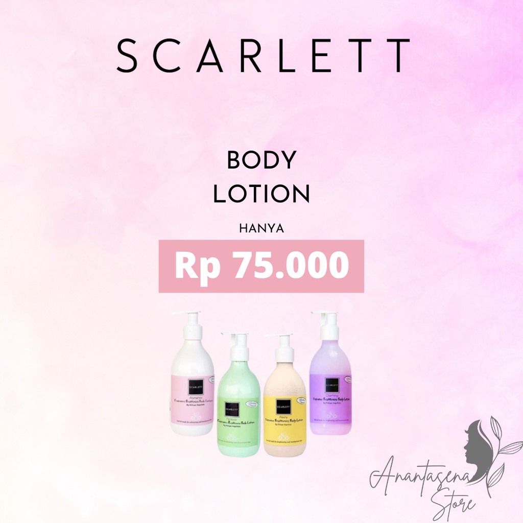 SCARLETT WHITENING BODY LOTION/PEMUTIH BADAN SCARLETT