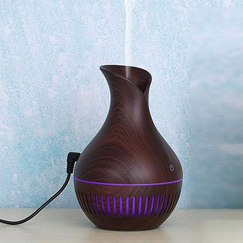 H51 - Wooden Humidifier Aroma Diffuser 7 Color LED 150ML - KJR-010