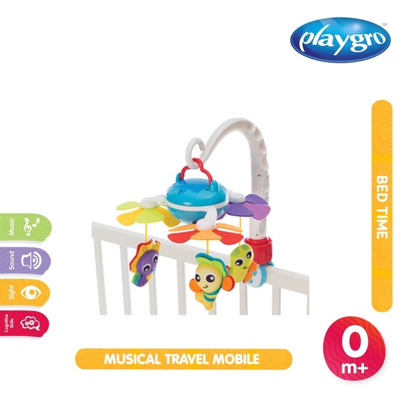 PLAYGRO MUSICAL MOBILE/MAINAN BOX BAYI/GANTUNGAN STROLLER/MAINAN BAYI