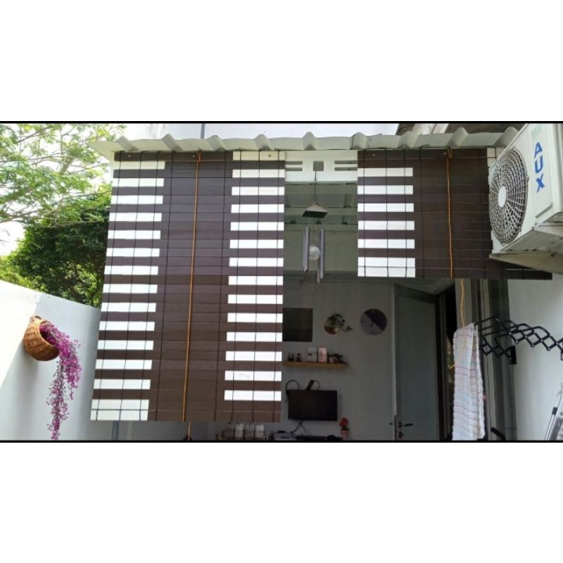 krey tirai pvc kombinasi outdoor