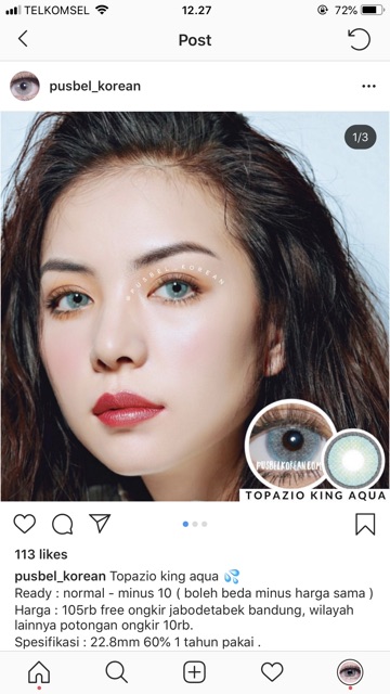 Topazio honey brown gray blue green softlens