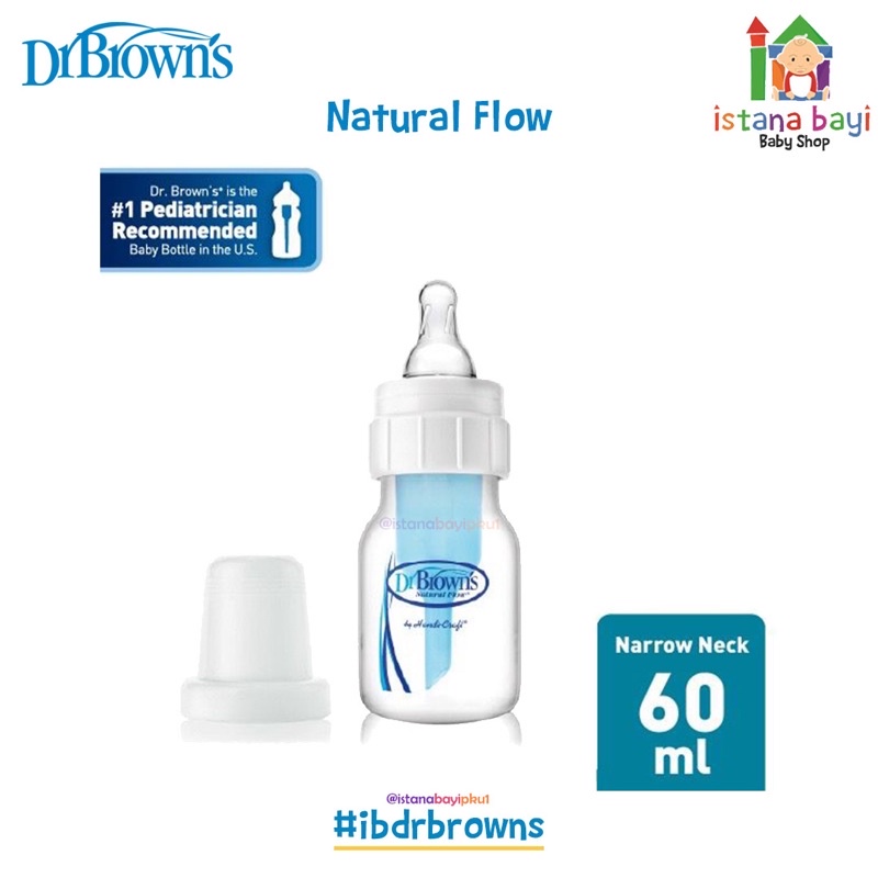 Dr.Brown’s PP Narrow neck OPTION + 60 ml Baby Bottle - Botol Susu SB2101