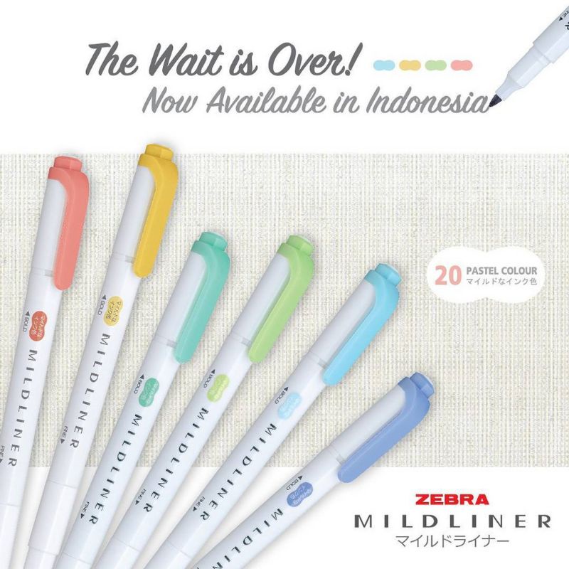 [PRELOVED] ZEBRA MILDLINER DOUBLE SIDED HIGHLIGHTER