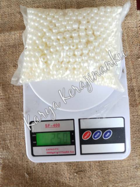 Mutiara /mutsin 8mm per 1/4 Kilogram