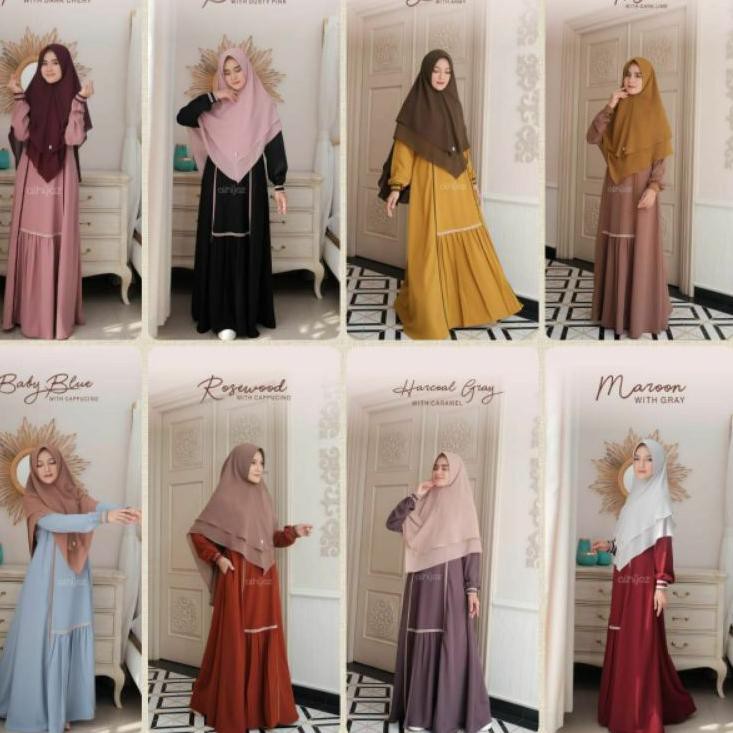Ready Stock Napisa gamis set ori AlHijaz .....