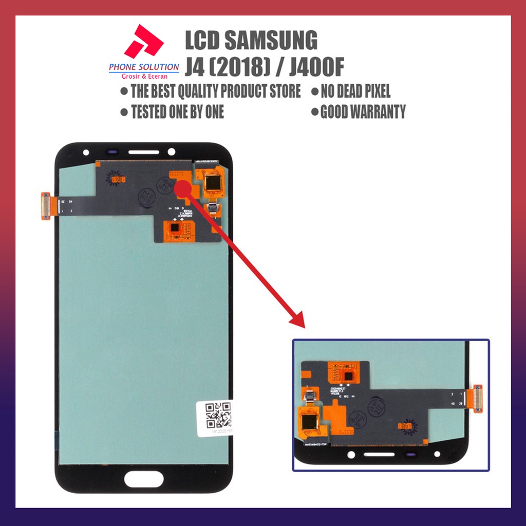 LCD Samsung J4 J400F 2018 Versi 100% Original Fullset Touchscreen // Supplier LCD Samsung - Garansi 1 Bulan